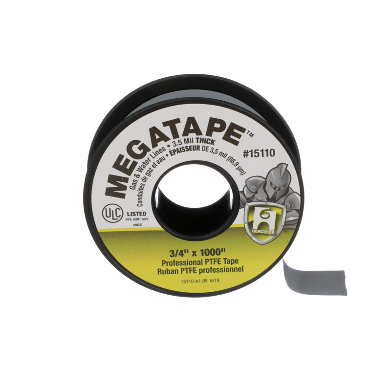 032628151109-01-01.jpg - Hercules® Megatape 3/4 in. x 1000 in. Gray PTFE Tape