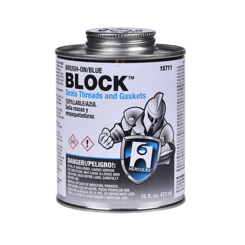 032628157118_H_001.jpg - Hercules® 16 oz. Brush-On Blue Block™ Thread and Gasket Seal