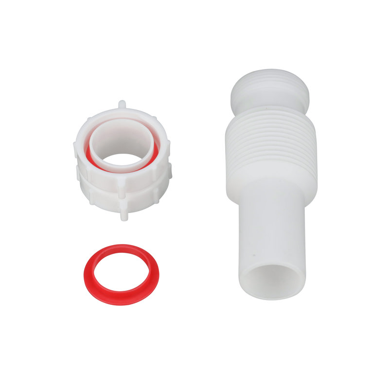 038753005485_H_001.jpg - Oatey Form N Fit 1-3/4 in. x 11-1/4 in. White Plastic Slip-Joint Sink Drain Tailpiece Extension Tube