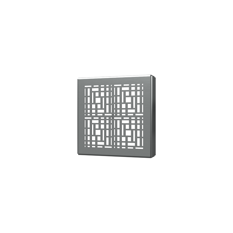 038753014913_H_001.png - SquareDrain 4 in. Deco Cover in Brushed Stainless Steel