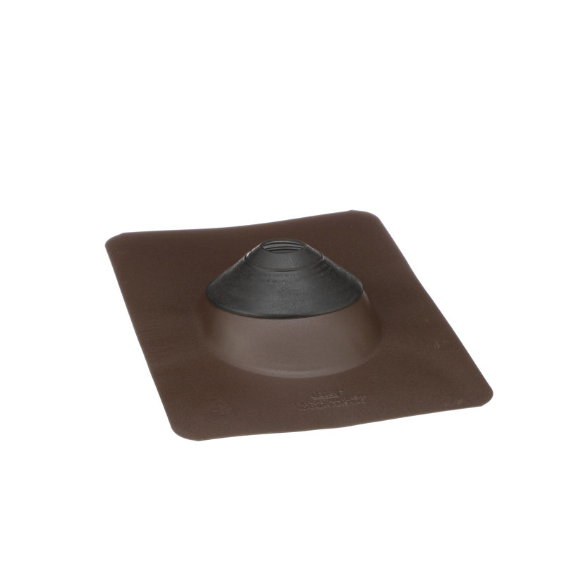038753118727-R01-C24.jpg - Oatey® All-Flash® No-Calk® 1.5 in. – 3 in. Galvanized Brown 11 in. x 14.5 in. Base Roof Flashing