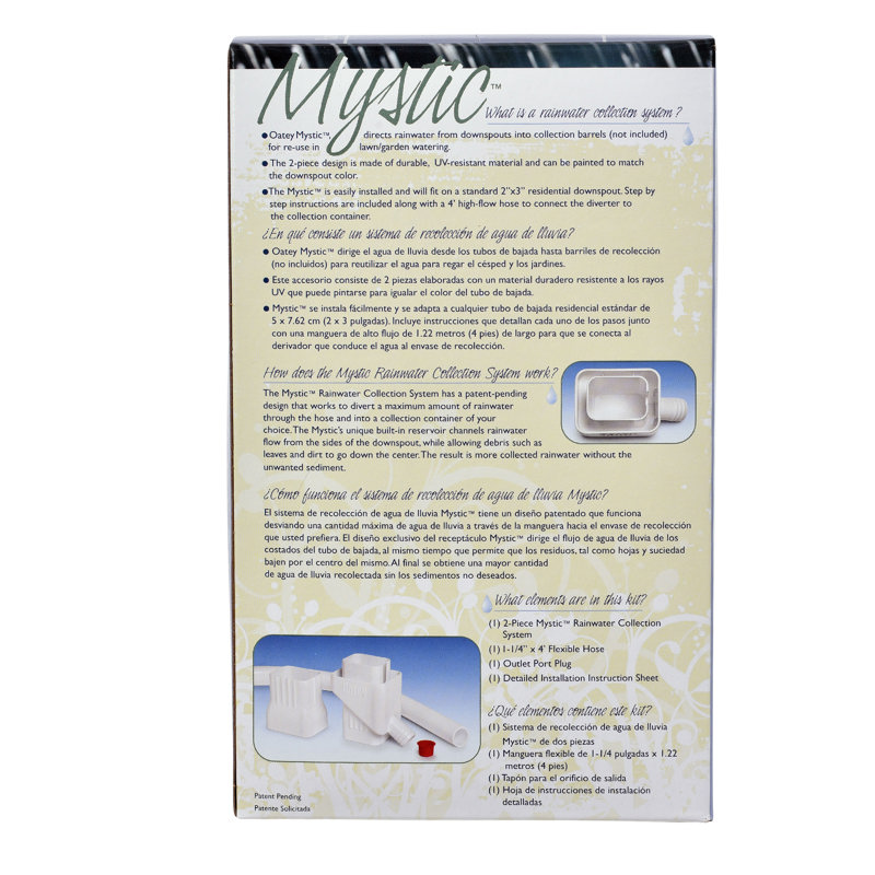 038753142098_B_001.jpg - Oatey® 2 in. x 3 in. Mystic Rainwater Collection System – Display Box