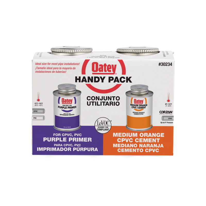 038753302348_H_001.jpg - Oatey® 4 oz. CPVC Cement and Purple Primer Handy Pack