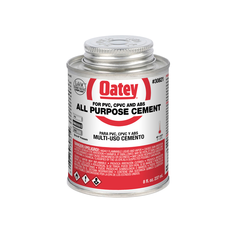 038753308210_H_001.jpg - Oatey® 8 oz. All-Purpose ABS, PVC and CPVC Clear Cement