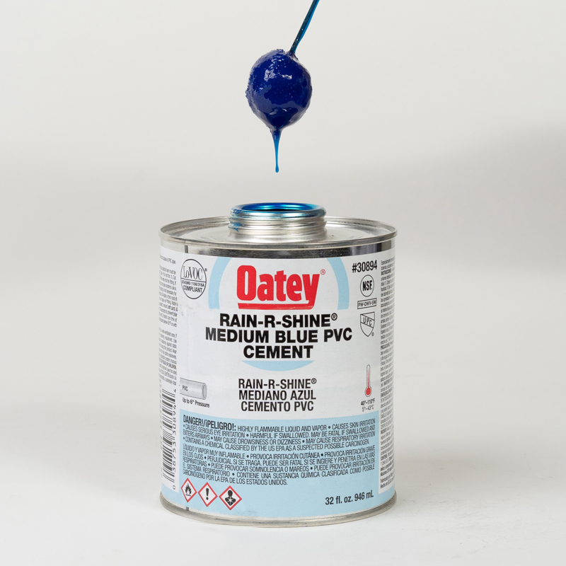 038753308944_APP_001.jpg - Oatey® 16 oz. PVC Rain-R-Shine® Blue Cement