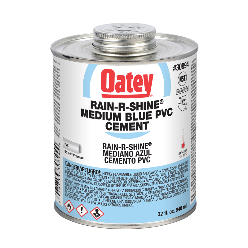 038753308944_H_001.jpg - Oatey® 237 ml PVC Rain-R-Shine® Medium Body Blue Cement
