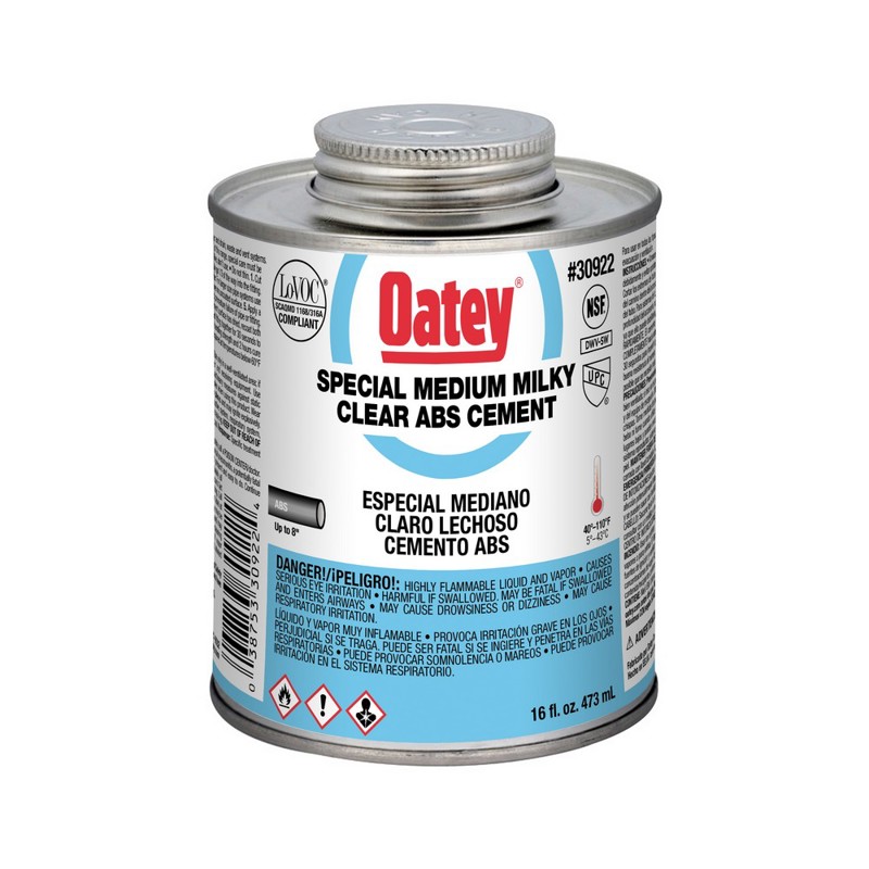 038753309224_H_001.jpg - Oatey® 16 oz. ABS Medium Body Special Milky Clear Cement