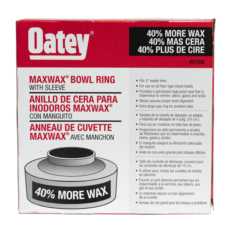 038753311883_P_001.jpg - Oatey® MaxWax Bowl Ring with Sleeve