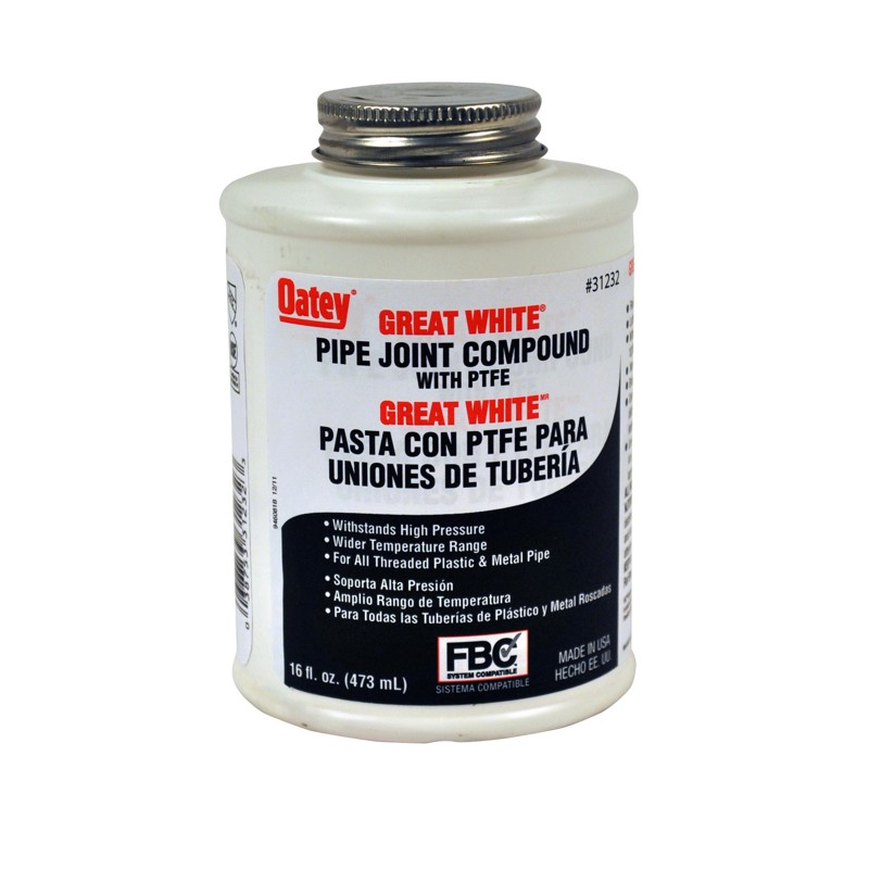 038753312323_H_001.jpg - Oatey® 16 oz. Great White® Pipe Joint Compound with PTFE