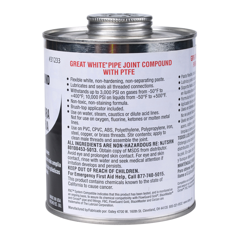 038753312330_I_001.jpg - Oatey® 32 oz. Great White® Pipe Joint Compound with PTFE