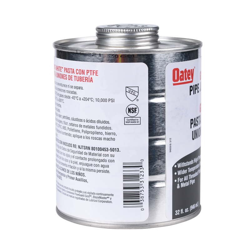 038753312330_L_001.jpg - Oatey® 32 oz. Great White® Pipe Joint Compound with PTFE