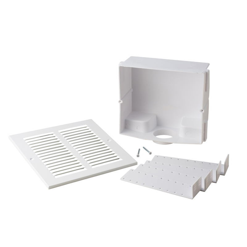 038753390109_C_001.jpg - Oatey® Sure-Vent Wall Box with Metal Grille Faceplate