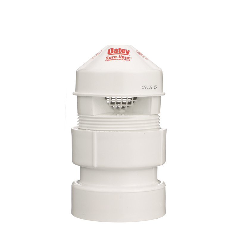 038753390161-01-01.jpg - Oatey® Sure-Vent® 1.5 in. – 2 in. 160 Branch, 24 Stack DFU Air Admittance Valve with PVC Schedule 40 adapter