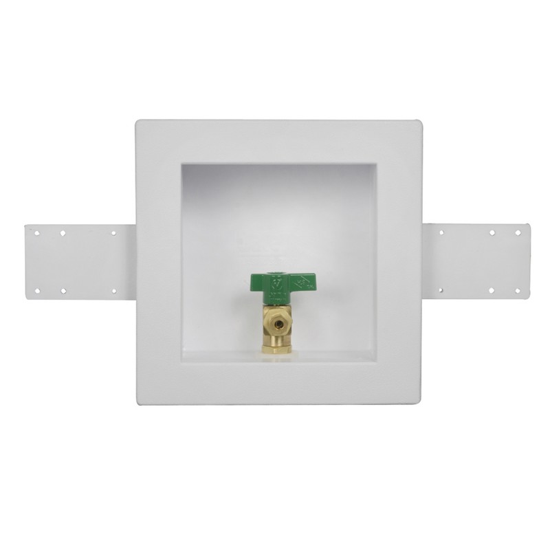 038753391564_H_001.jpg - Oatey® Square, 1/4 Turn, Copper, Low Lead, Ice Maker Outlet Box - Standard Pack