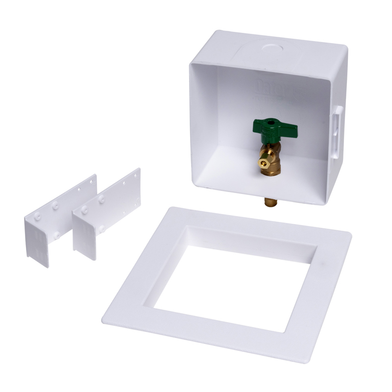 038753391618.jpg - Oatey® Square, 1/4 Turn, F1960 Low Lead Ice Maker Outlet Box - Standard Pack