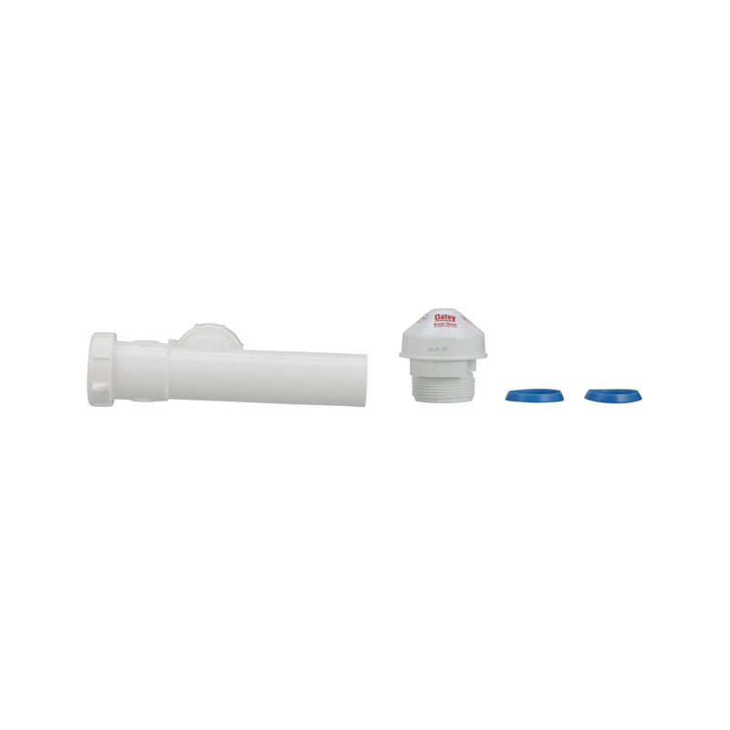 038753392257-01-01.jpg - Oatey® Sure-Vent® 1.5 in. 20 Branch, 8 Stack DFU Air Admittance Valve with White Tubular Adapter