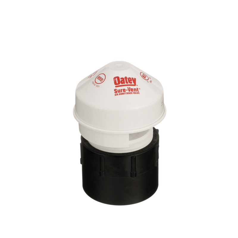 038753392295_H_001.jpg - Oatey® Sure-Vent® 1-1/2 in. 20 Branch, 8 Stack DFU Air Admittance Valve with ABS Sch. 40 Adapter