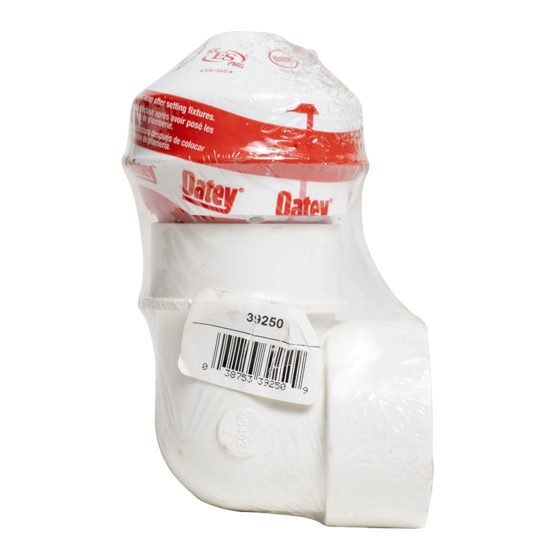 038753392509_PKG_H_001.jpg - Oatey® Sure-Vent® 1.5 in. - 2 in. 20 Branch, 8 Stack DFU Air Admittance Valve PVC Sched. 40, 90° adapter