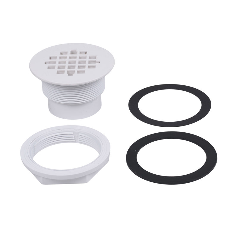 038753420899_I_001.jpg - Oatey® 2 in. 101 PS PVC Solvent Weld Shower Drain with Plastic Strainer