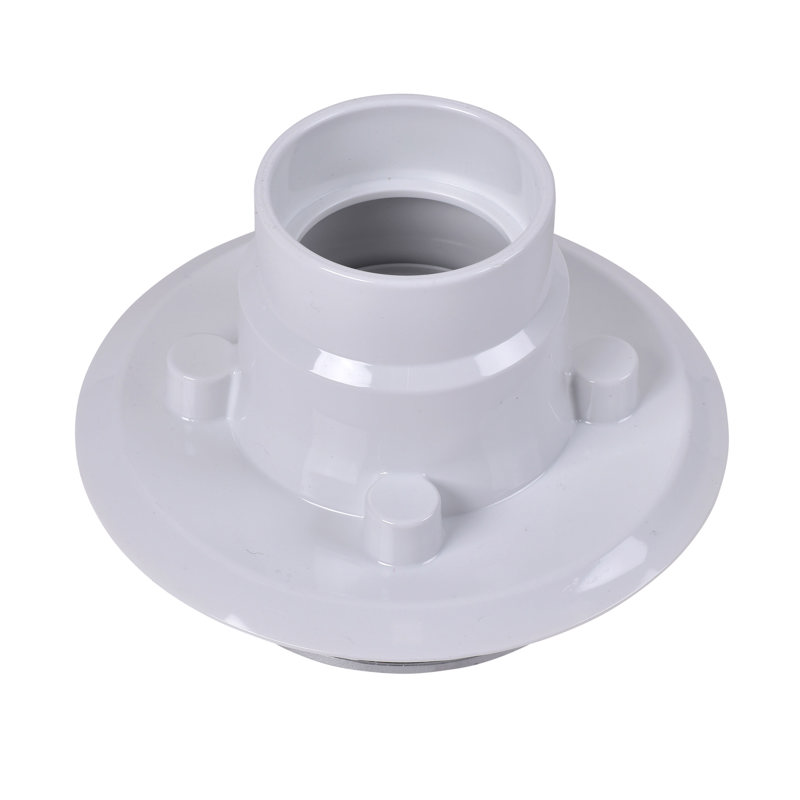038753422190_B_001.jpg - Oatey® 2 in. or 3 in. PVC Drain with Round Stainless Steel Screw-Tite Strainer and Chrome Plated Brass Barrel