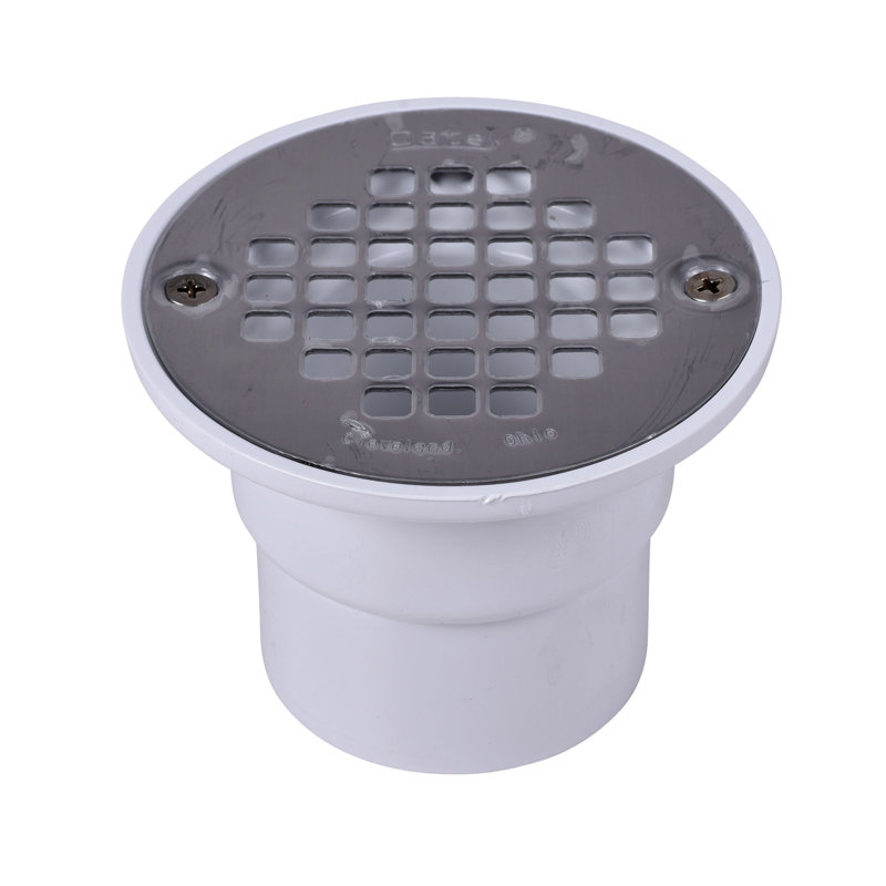 038753422350_H_001.jpg - Oatey® 2 in. or 3 in. ABS Drain with Round Brass Cast Grate with Round ring