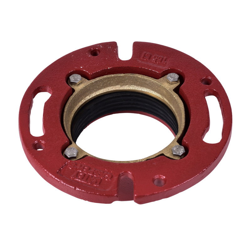 038753422534_H_002.jpg - Oatey® 3 in. Cast Iron Flange without Test Cap