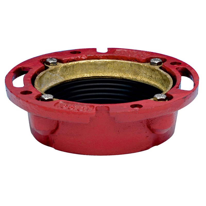 038753422558_H_001.jpg - Oatey® 4 in. Cast Iron Flange without Test Cap