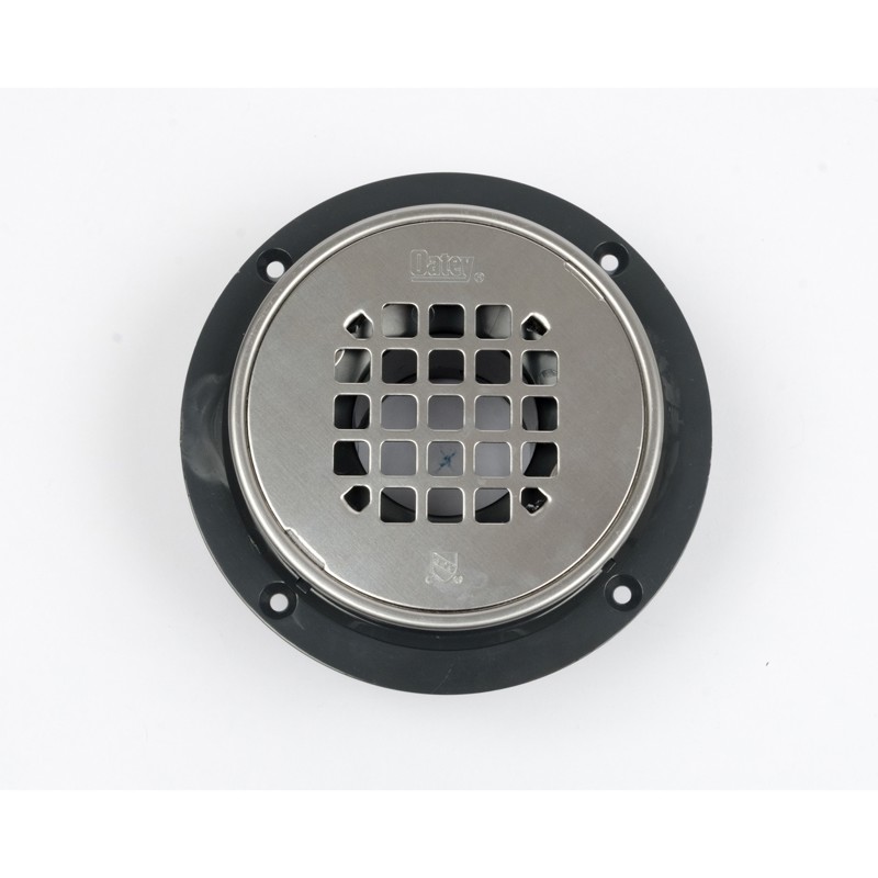 038753422602_B_001.jpg - Oatey® PVC Round Low Profile Drain Stainless Steel Snap-In Strainer with Ring
