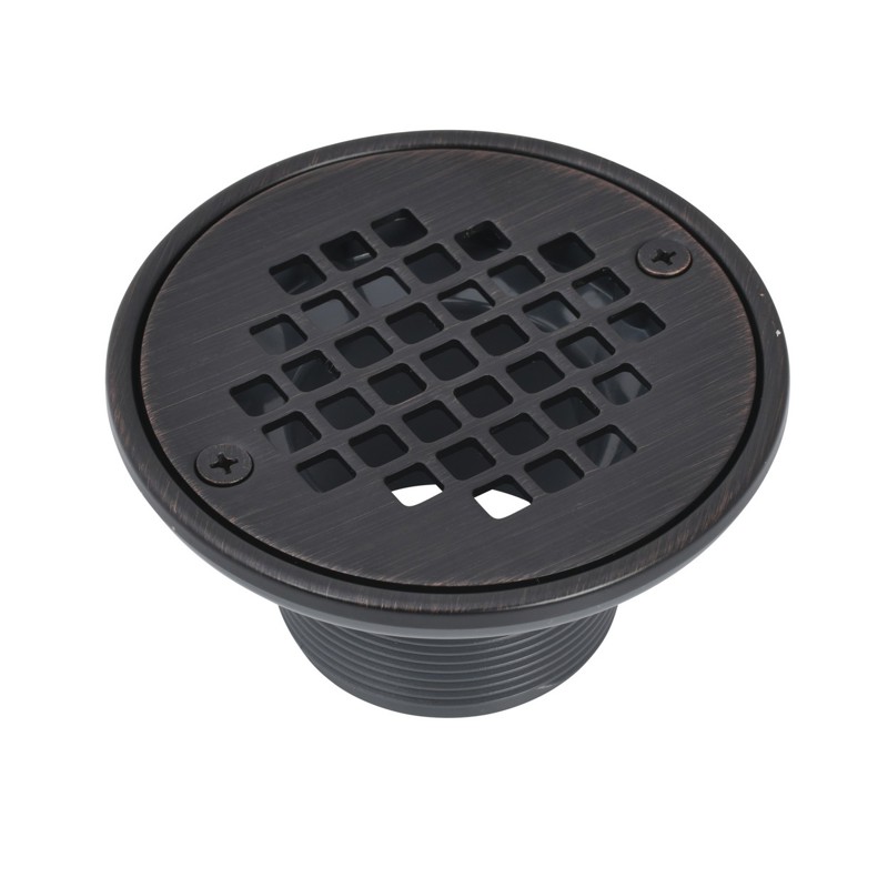 038753422855_H_001.jpg - Oatey® PVC Round Barrel Only Oil Rubbed Bronze Screw-In Strainer with Ring