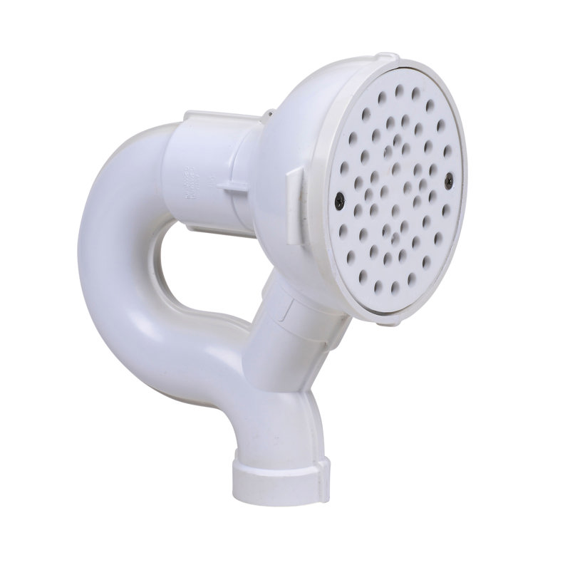 038753427249_H_002.jpg - Oatey® 2 in. PVC Floor drain with P-Trap and Cleanout