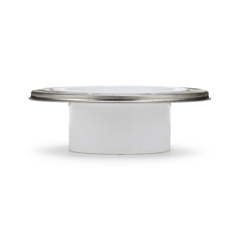 038753434957-01-10.jpg - Oatey® 3 in. x 4 in. PVC Closet Flange with Stainless Steel Ring without Test Cap