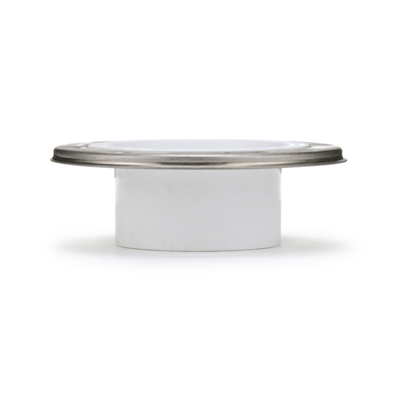 038753434957-01-17.jpg - Oatey® 3 in. x 4 in. PVC Closet Flange with Stainless Steel Ring without Test Cap