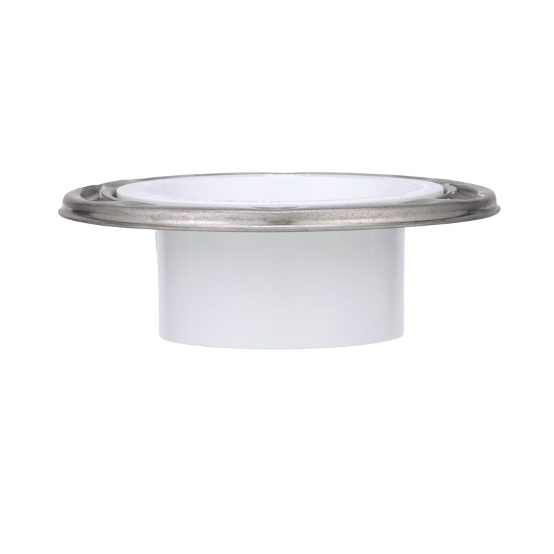 038753434957_R01_C01.jpg - Oatey® 3 in. x 4 in. PVC Closet Flange with Stainless Steel Ring without Test Cap