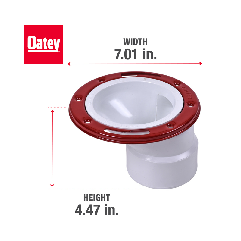 038753435015_INFO_001.jpg - Oatey® 3 in. or 4 in. PVC Offset Closet Flange with Metal Ring without Test Cap