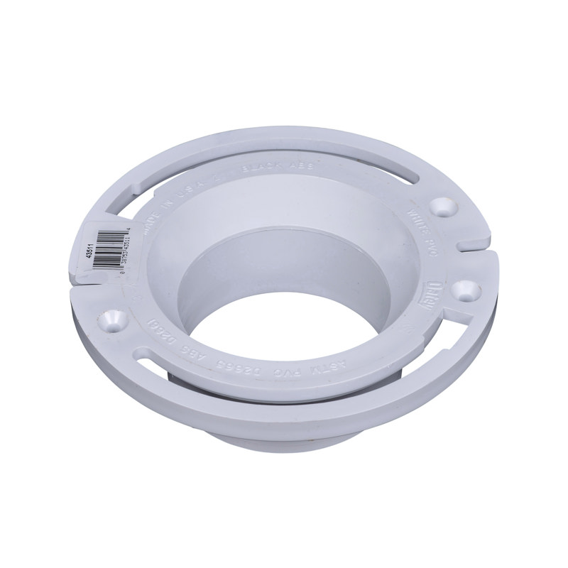 038753435114_H_002.jpg - Oatey® 3 in. or 4 in. PVC Closet Flange with Plastic Ring, Long Mounting Slots without Test Cap
