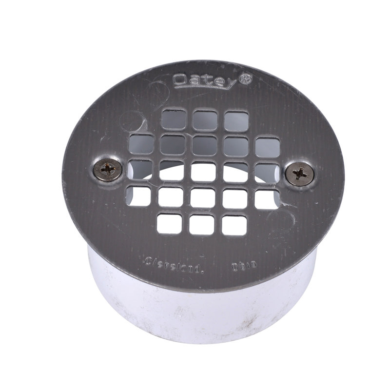 038753435633_H_002.jpg - Oatey® 3 in. PVC Snap-In Drain with 3-1/2 in. Stainless Steel Strainer