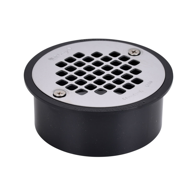 038753435664_R_001.jpg - Oatey® 4 in. ABS Snap-In Drain with 4 in. Stainless Steel Strainer