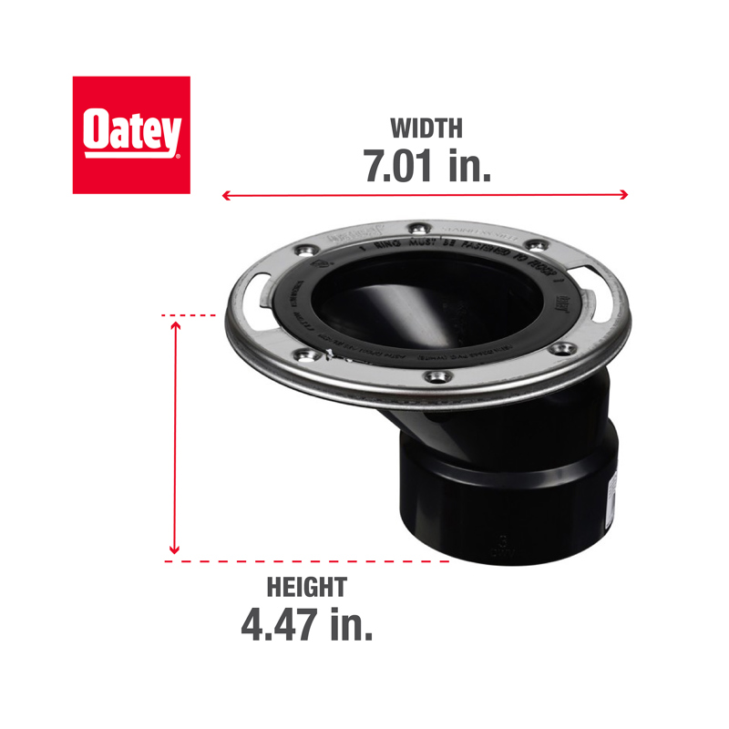 038753436067_INFO_001.jpg - Oatey® ABS Offset Closet Flange with Stainless Steel Ring