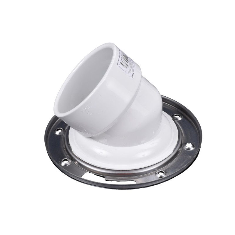 038753436074_B_001.jpg - Oatey® PVC 45-Degree Closet Flange with Stainless Steel Ring