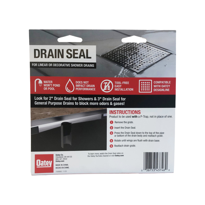 038753437460_P_002.jpg - Oatey® Drain Seal for Linear and Decorative Shower Drains