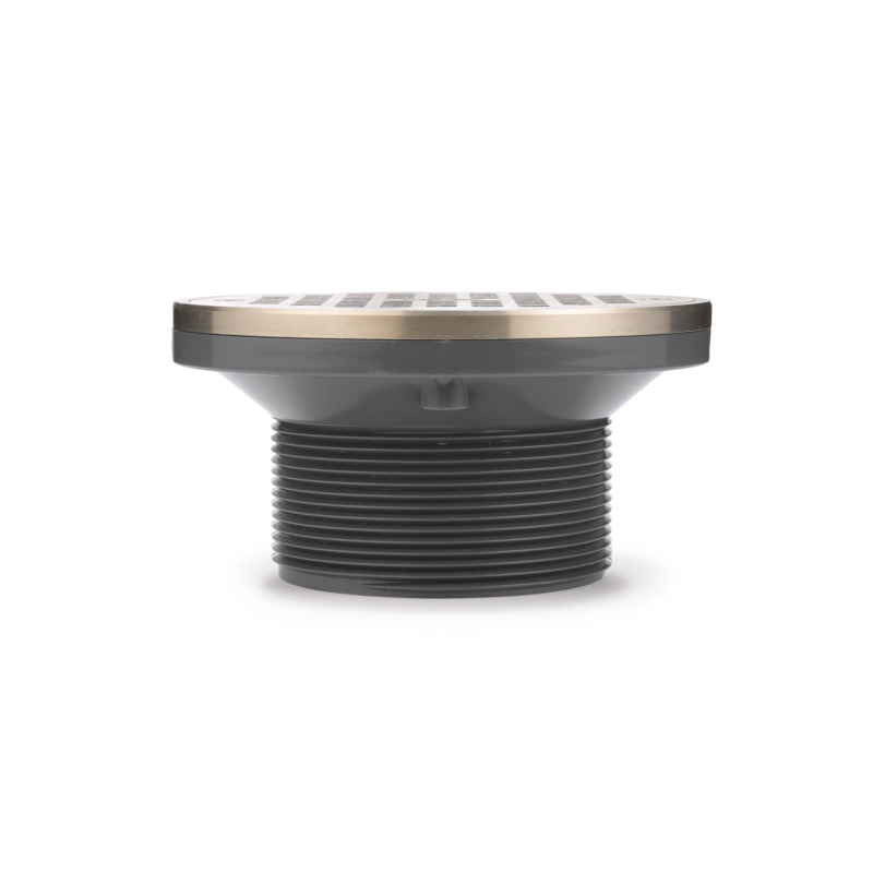038753721606-01-01.jpg - Oatey® 6" Round NI Grate & Ring & Plastic Barrel