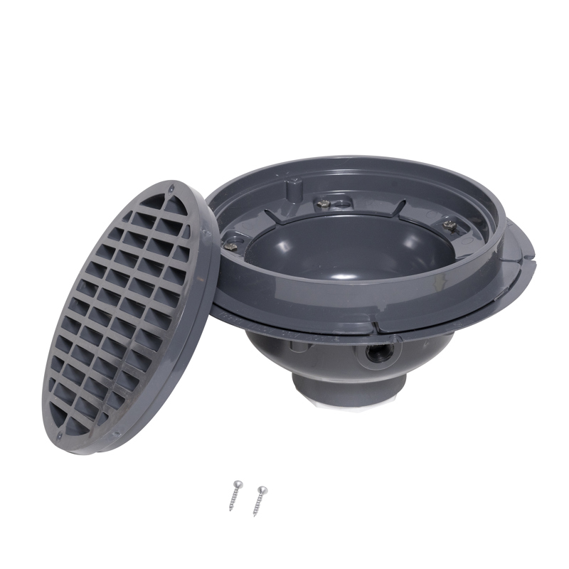 038753760223_H_002.jpg - Oatey® 2" PVC Sediment Drain, Plastic Grate w/o Bucket