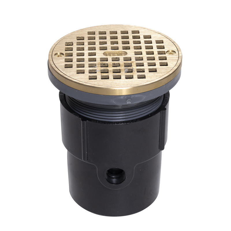 038753820378_H_001.jpg - Oatey® 3" or 4" ABS General Purpose Drain w/ 5" BR Grate & Round Ring