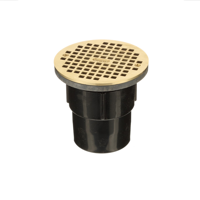 038753821276_R02_C02.jpg - Oatey® 3 in. or 4 in. ABS General Purpose Drain with 6 in. Brass Grate