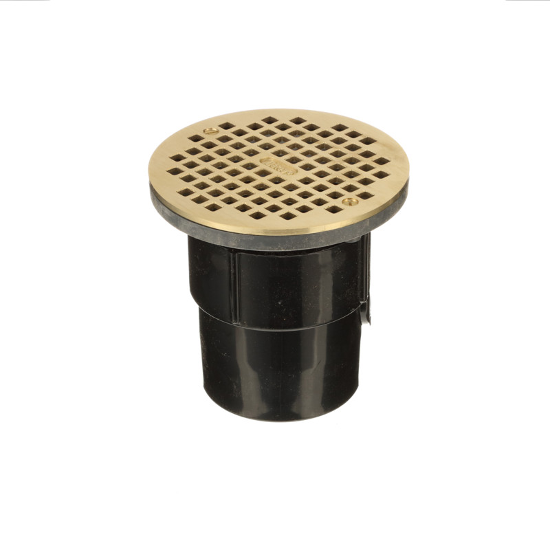 038753821276_R02_C04.jpg - Oatey® 3 in. or 4 in. ABS General Purpose Drain with 6 in. Brass Grate