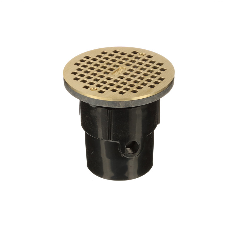 038753821276_R02_C09.jpg - Oatey® 3 in. or 4 in. ABS General Purpose Drain with 6 in. Brass Grate