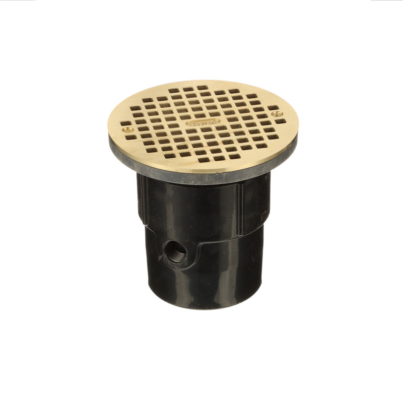 038753821276_R02_C12.jpg - Oatey® 3 in. or 4 in. ABS General Purpose Drain with 6 in. Brass Grate