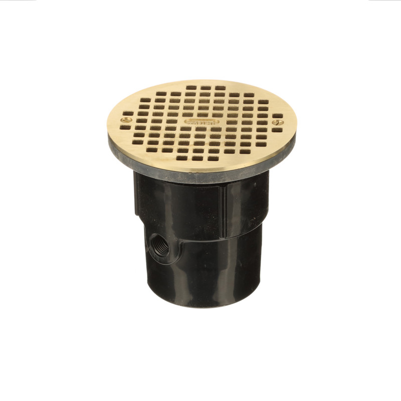 038753821276_R02_C13.jpg - Oatey® 3 in. or 4 in. ABS General Purpose Drain with 6 in. Brass Grate
