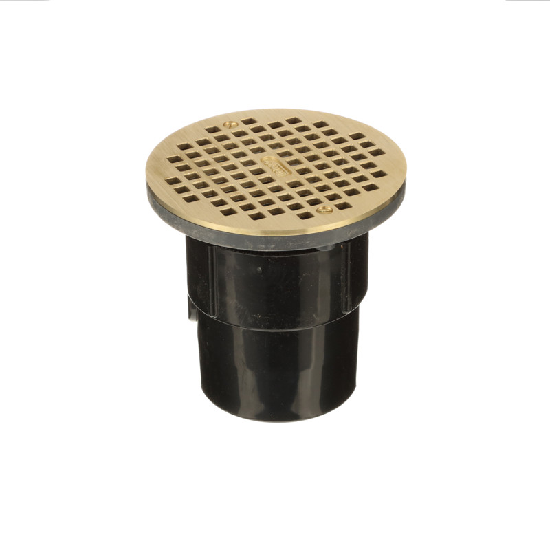 038753821276_R02_C17.jpg - Oatey® 3 in. or 4 in. ABS General Purpose Drain with 6 in. Brass Grate