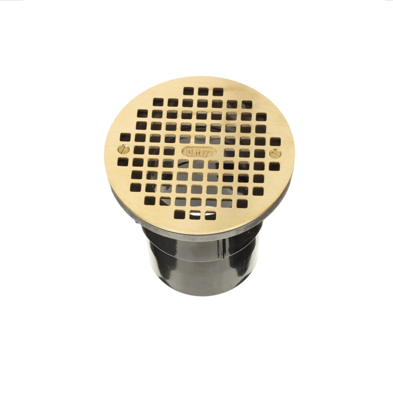 038753821276_R03_C01.jpg - Oatey® 3 in. or 4 in. ABS General Purpose Drain with 6 in. Brass Grate